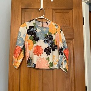 Floral crop top